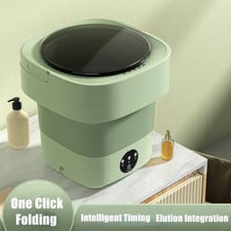 image-Mini Foldable Washing Machine Portable Mini Socks Underwear Panties Washing Machine Big Capacity 3 Models With Spinning Dry Gadgets