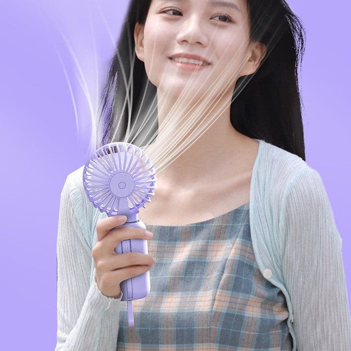 image-2-in-1 Handheld Fan Fast Charging Power Supply Portable Handheld Small Fan Desktop Silent Mini Fan For Home
