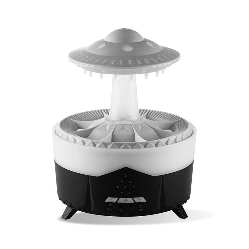 image-New UFO Raindrop Humidifier Water Drop Air Humidifier USB Aromatherapy Essential Oils Aroma Air Diffuser Household Mist Maker Home Decor