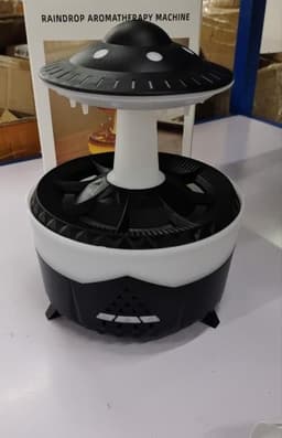 image-New UFO Raindrop Humidifier Water Drop Air Humidifier USB Aromatherapy Essential Oils Aroma Air Diffuser Household Mist Maker Home Decor