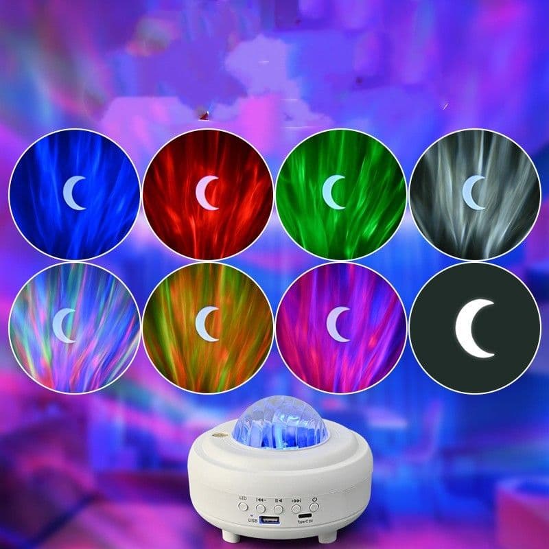 image-Galaxy Star Projector Bluetooth LED Night Light Starry Sky Projector Night Lamp Room Decor Kids Christmas Birthday Gift