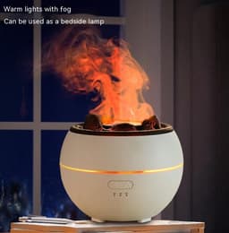 image-Flame Aroma Diffuser Household Desk Aromatherapy Humidifier
