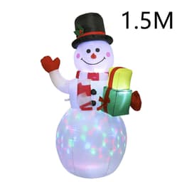 image-Christmas LED Lights Glowing Santa Tree Snowman Inflatable Doll Outdoor Yard Garden Decor