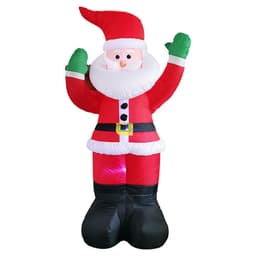 image-Christmas LED Lights Glowing Santa Tree Snowman Inflatable Doll Outdoor Yard Garden Decor