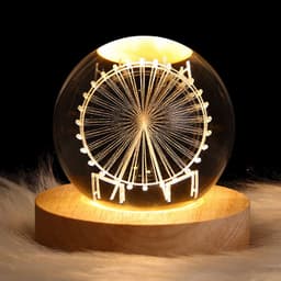 image-LED Night Light Galaxy Crystal Ball Table Lamp 3D Planet Moon Lamp Bedroom Home Decor For Kids Party Children Birthday Gifts