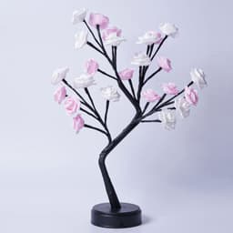 image-Table Lamp Flower Tree Rose Lamps Fairy Desk Night Lights USB Operated Gifts For Wedding Valentine Christmas Decoration