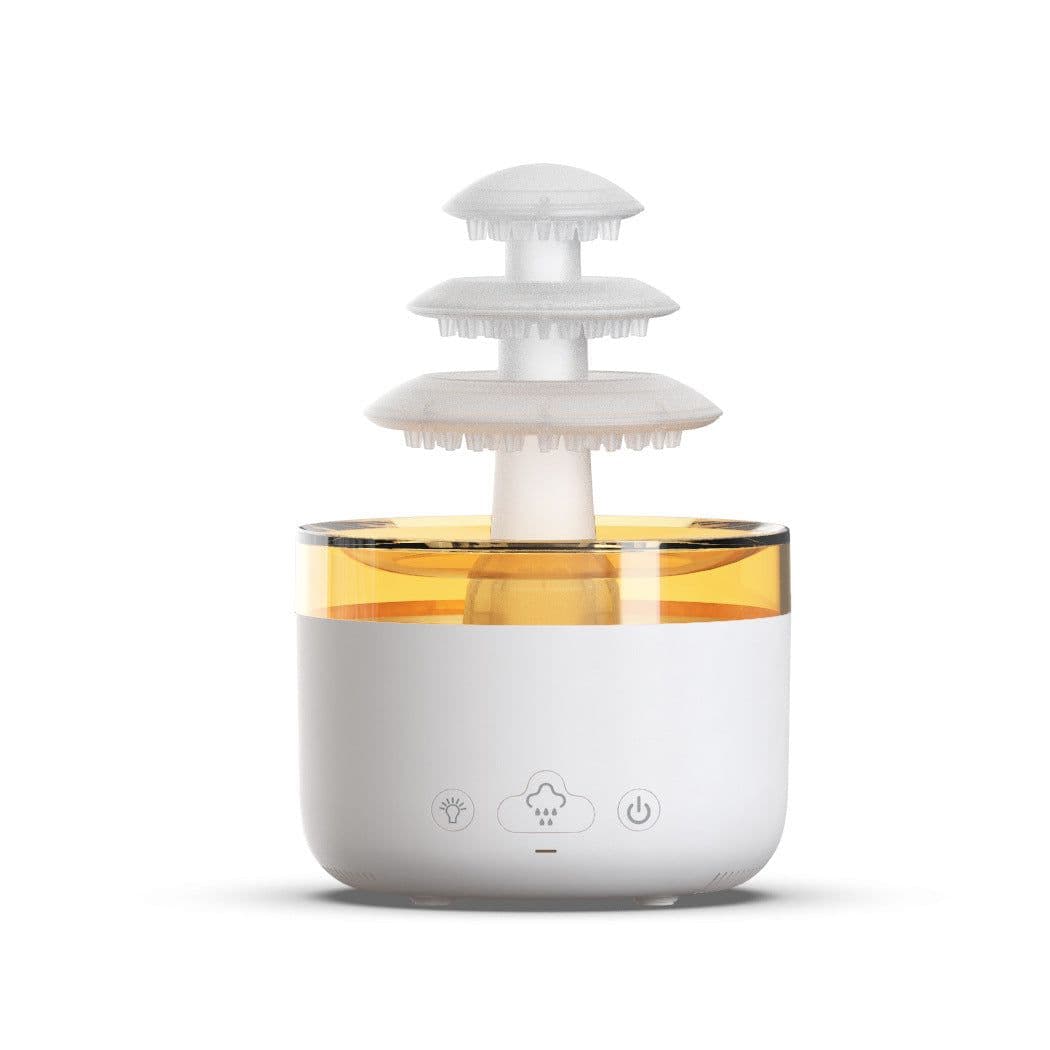 image-New Cloud Rain Air Humidifier Essential Oil Aromatherapy Diffuser USB Mute Mist Air Humidifier With Colorful Light