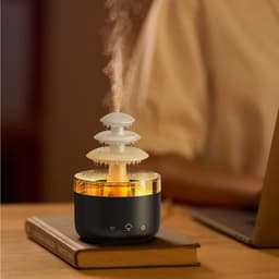 image-New Cloud Rain Air Humidifier Essential Oil Aromatherapy Diffuser USB Mute Mist Air Humidifier With Colorful Light
