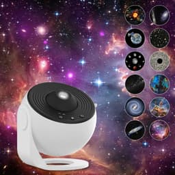 image-Night Light Galaxy Projector Starry Sky Projector 360 Rotate Planetarium Lamp For Kids Bedroom Valentines Day Gift Wedding Deco