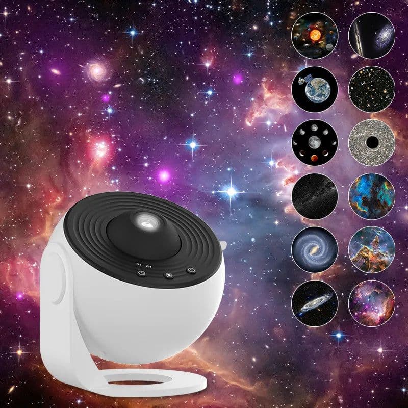 image-Night Light Galaxy Projector Starry Sky Projector 360 Rotate Planetarium Lamp For Kids Bedroom Valentines Day Gift Wedding Deco