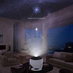 image-Night Light Galaxy Projector Starry Sky Projector 360 Rotate Planetarium Lamp For Kids Bedroom Valentines Day Gift Wedding Deco