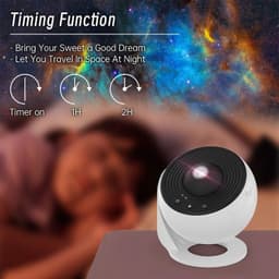image-Night Light Galaxy Projector Starry Sky Projector 360 Rotate Planetarium Lamp For Kids Bedroom Valentines Day Gift Wedding Deco