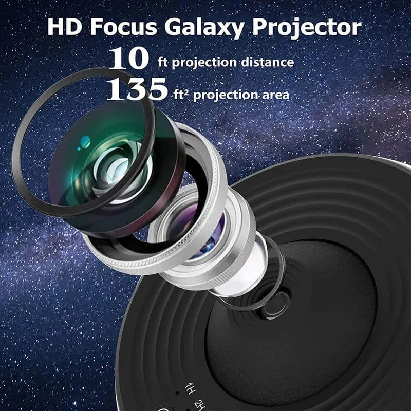 image-Night Light Galaxy Projector Starry Sky Projector 360 Rotate Planetarium Lamp For Kids Bedroom Valentines Day Gift Wedding Deco