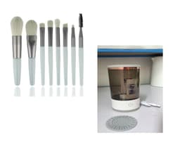 image-Women Eye Shadow Brush Cleaning Tool Portable Electric Makeup Brush Cleaner Machine With USB Charging Automatic Cosmetic Brush
