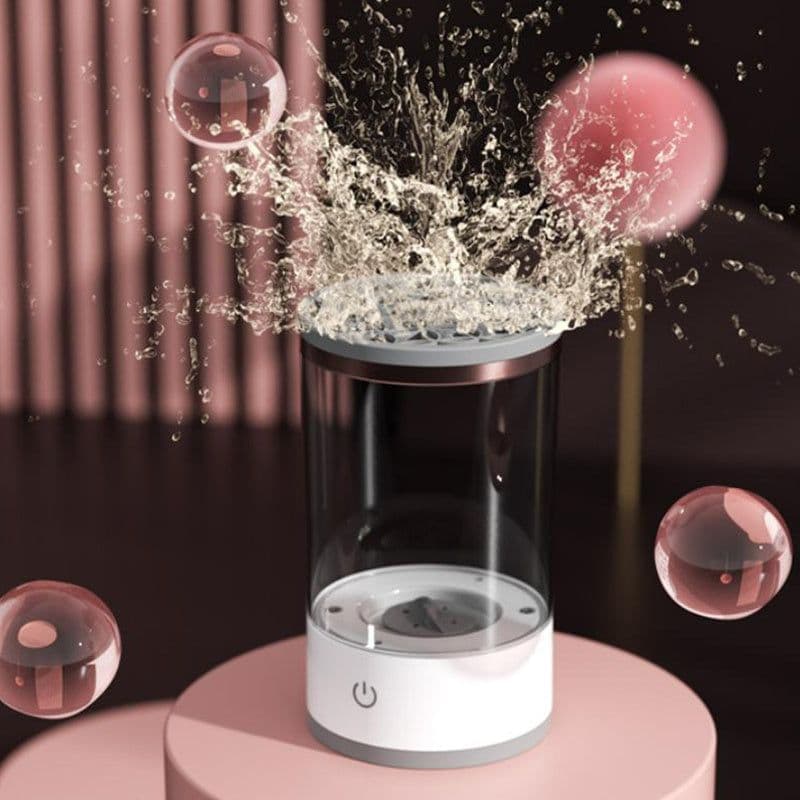 image-Women Eye Shadow Brush Cleaning Tool Portable Electric Makeup Brush Cleaner Machine With USB Charging Automatic Cosmetic Brush