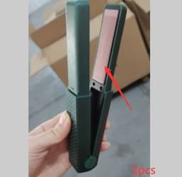 image-Hair Straightener Cordless Usb Hair Straightener Mini Ceramics Hair Curler 3 Constant Temperature Portable Flat Iron For Travel