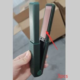 image-Hair Straightener Cordless Usb Hair Straightener Mini Ceramics Hair Curler 3 Constant Temperature Portable Flat Iron For Travel