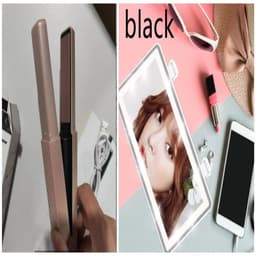 image-Hair Straightener Cordless Usb Hair Straightener Mini Ceramics Hair Curler 3 Constant Temperature Portable Flat Iron For Travel