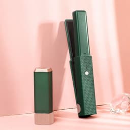 image-Hair Straightener Cordless Usb Hair Straightener Mini Ceramics Hair Curler 3 Constant Temperature Portable Flat Iron For Travel
