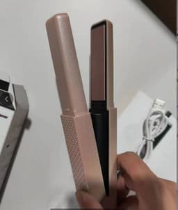 image-Hair Straightener Cordless Usb Hair Straightener Mini Ceramics Hair Curler 3 Constant Temperature Portable Flat Iron For Travel