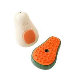 image-Steamy Cat Brush Cat Dog Grooming Comb Electric Self Cleaning Steam Cat Brush For Massage Avocado Shape Pet Spray Cat Grooming