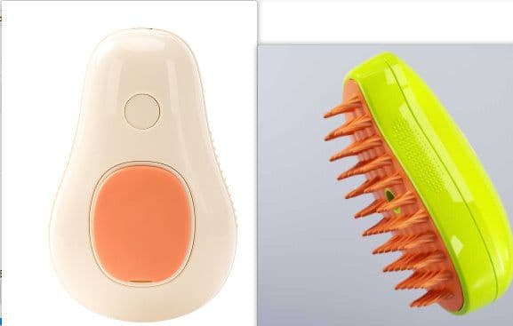 image-Steamy Cat Brush Cat Dog Grooming Comb Electric Self Cleaning Steam Cat Brush For Massage Avocado Shape Pet Spray Cat Grooming
