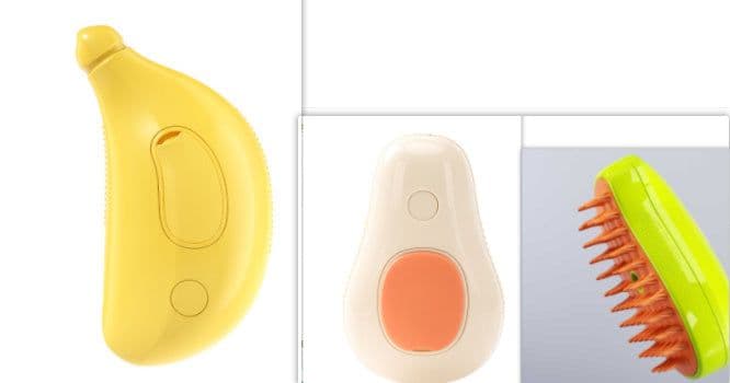 image-Steamy Cat Brush Cat Dog Grooming Comb Electric Self Cleaning Steam Cat Brush For Massage Avocado Shape Pet Spray Cat Grooming