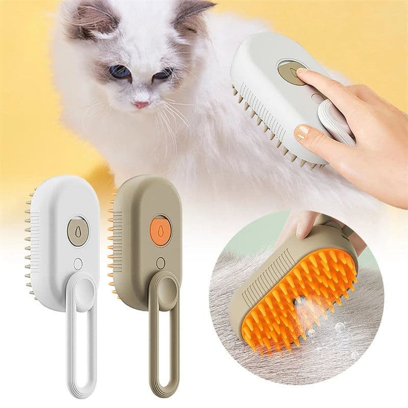 image-Cat Steam Brush Steamy Dog Brush 3 In 1 Electric Spray Cat Hair Brushes For Massage Pet Grooming Comb Hair Removal Combs Pet Products