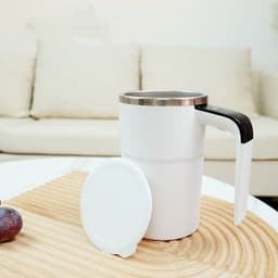 image-Electric Coffee Mug USB Rechargeable Automatic Magnetic Cup IP67 Waterproof Food-Safe Stainless Steel For Juice Tea Milksha Kitchen Gadgets