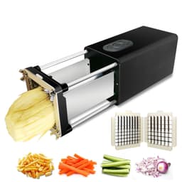 image-Kitchen Gadget Electric French Fry Cutter With Blades Stainless Steel Vegetable Potato Carrot For Commercial Household