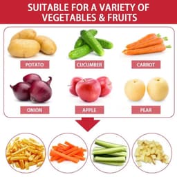 image-Kitchen Gadget Electric French Fry Cutter With Blades Stainless Steel Vegetable Potato Carrot For Commercial Household
