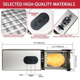 image-Kitchen Gadget Electric French Fry Cutter With Blades Stainless Steel Vegetable Potato Carrot For Commercial Household