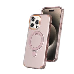 image-New Colorful Magnetic Bracket Phone Case With Holder Stand Cover For Magesafe Magnetic Transparent Wireless Charge Case For Phone