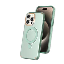 image-New Colorful Magnetic Bracket Phone Case With Holder Stand Cover For Magesafe Magnetic Transparent Wireless Charge Case For Phone