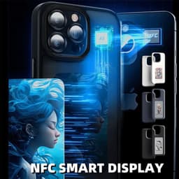 image-E-ink Screen Phone Case Unlimited Screen Projection Personalized Phone Cover Battery Free New Designer Luxury Phone Case