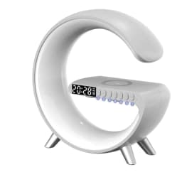 image-New Intelligent G Shaped LED Lamp Bluetooth Speake Wireless Charger Atmosphere Lamp App Control For Bedroom Home Decor