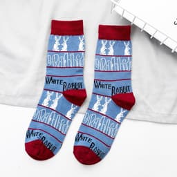 image-Socks Trendy Tube White Rabbit High-top Cotton Socks