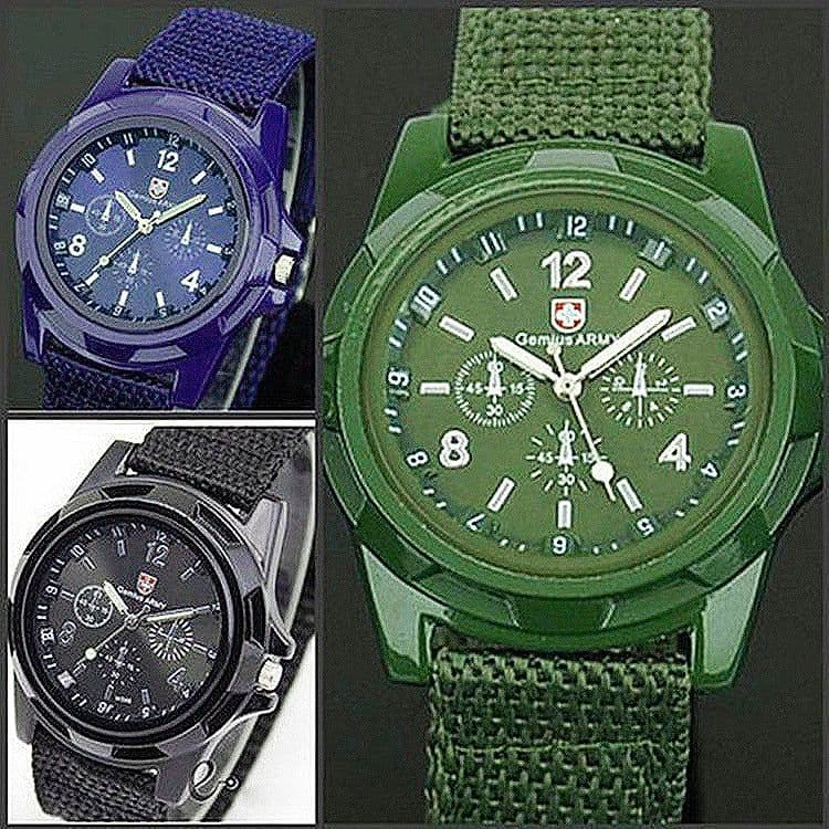 image-Somito GMT Braided Sports Watch - GEM Green, 40.5mm, Military