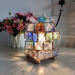 image-Cute Mini Creative European Table Lamp Modern Led Crystal Bedroom Table Lamp Night Lights Crystal Lampe Bureau Room Decor