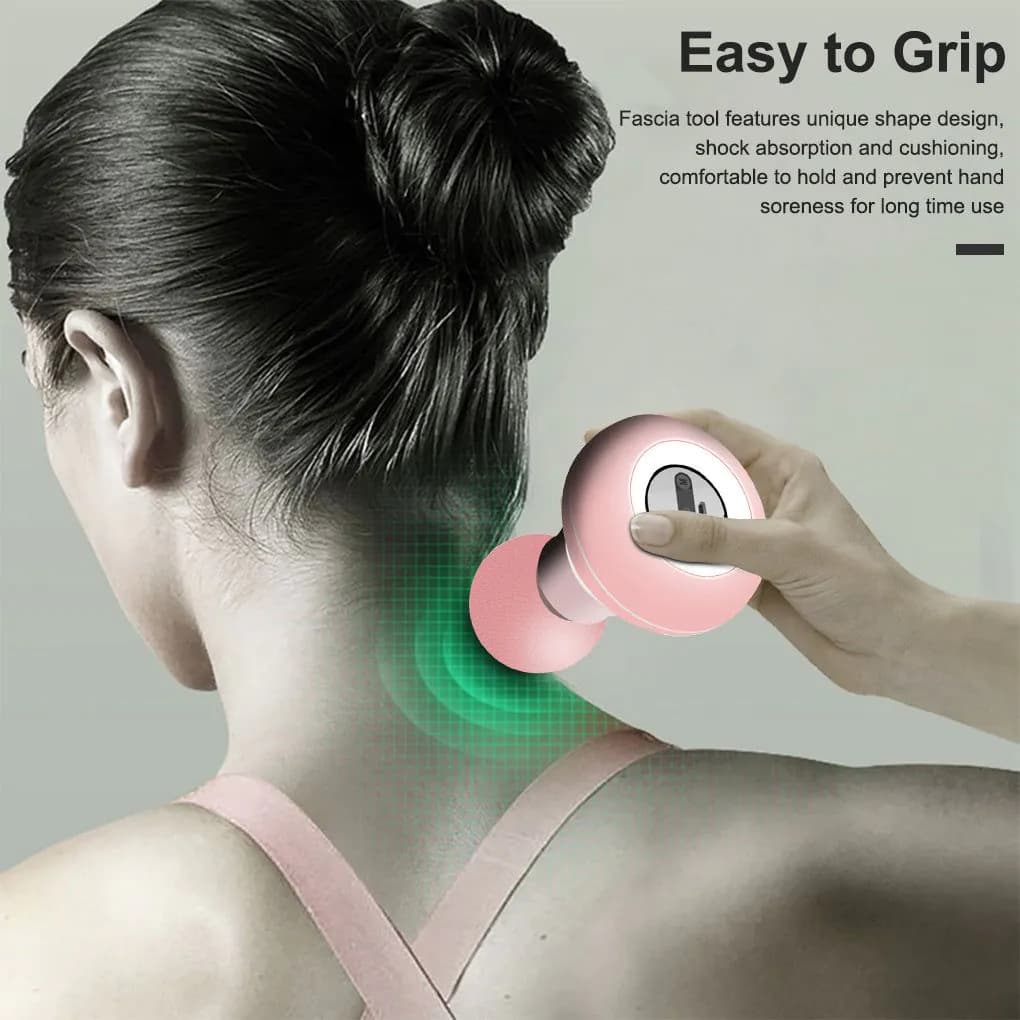 image-Muscle Massage Mini Pocket Electric Fascia Massage Back Neck Massager Gun For Body Deep Relief Pain Slimming Fascial Tool