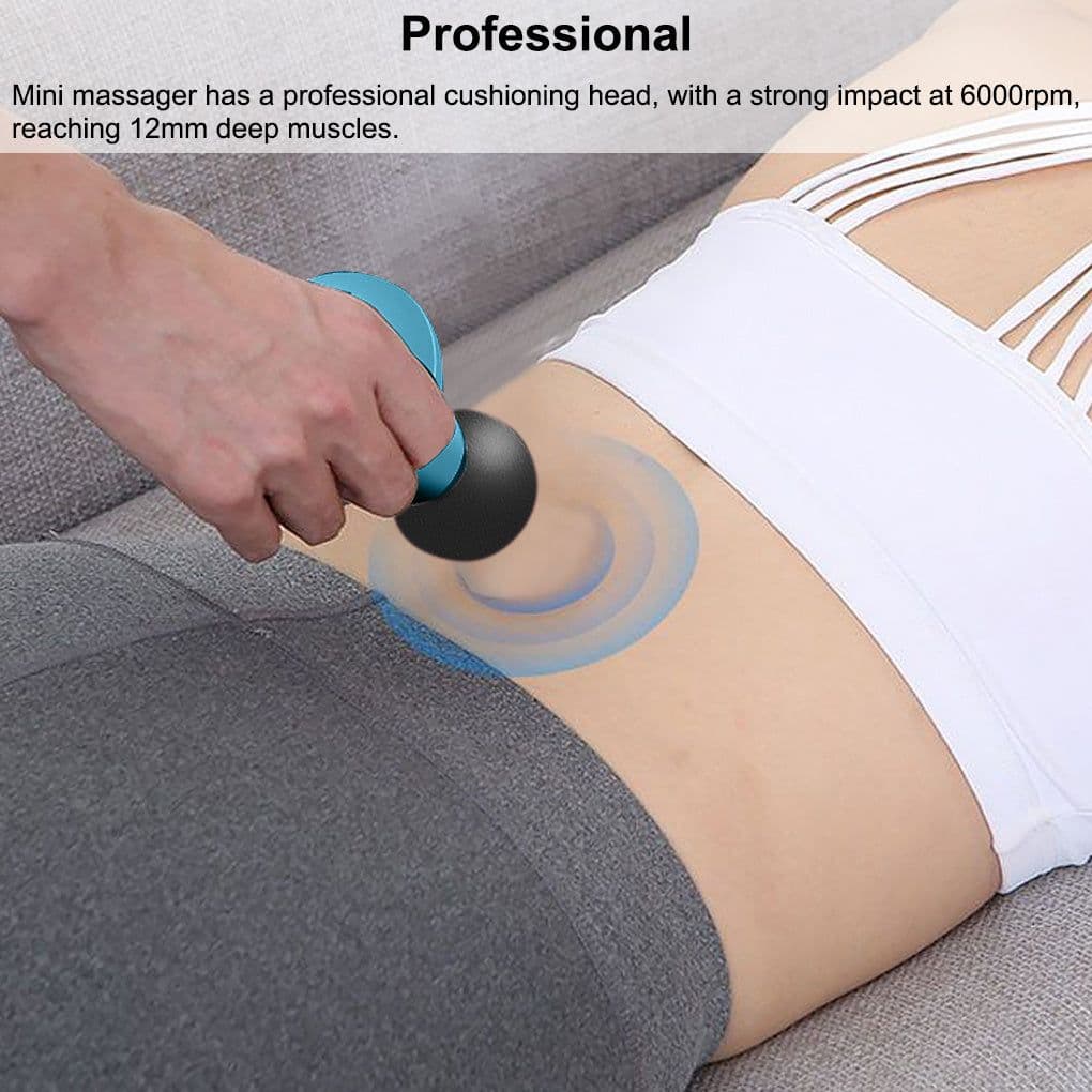 image-Muscle Massage Mini Pocket Electric Fascia Massage Back Neck Massager Gun For Body Deep Relief Pain Slimming Fascial Tool