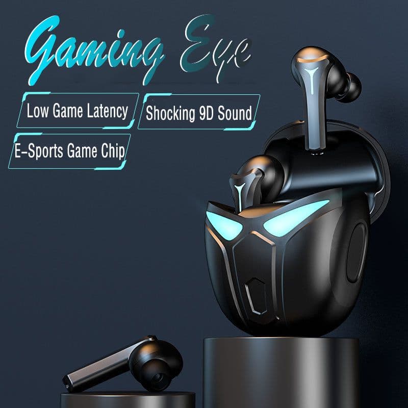 image-Bluetooth 5.0Headphone Sports Game Dual Mode Waterproof Wireless Earphone Touch Control Earbuds With Microphone Headsets