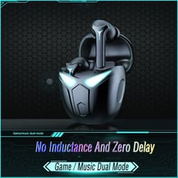image-Bluetooth 5.0Headphone Sports Game Dual Mode Waterproof Wireless Earphone Touch Control Earbuds With Microphone Headsets