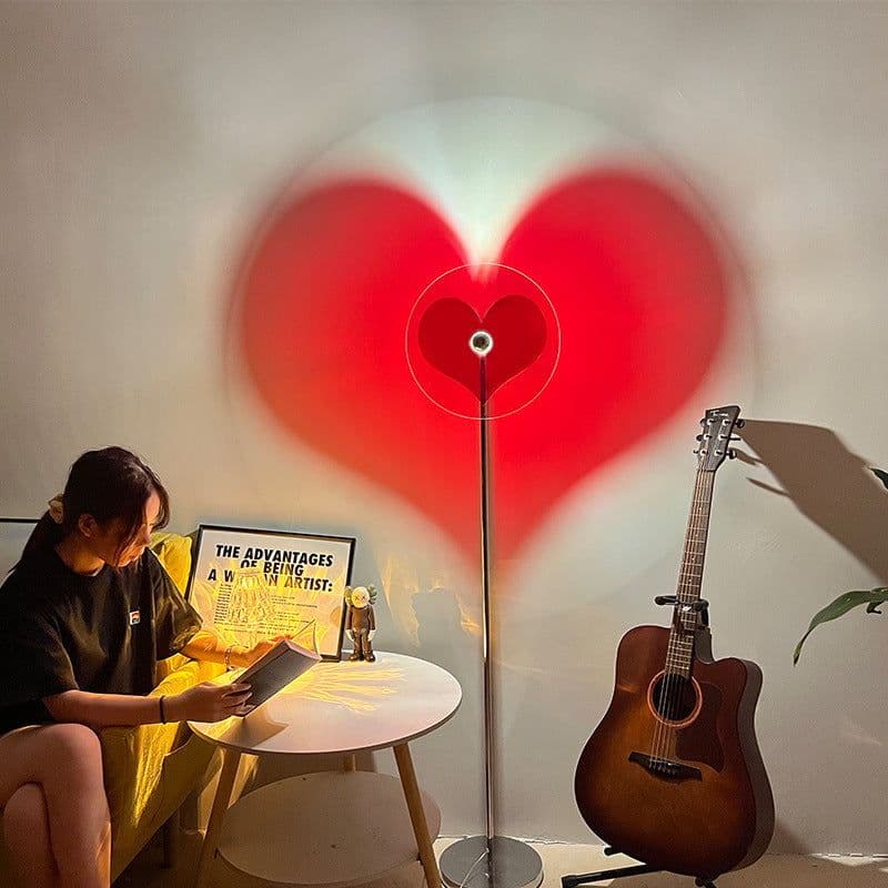 image-USB Plug-in Love Bauhaus Table Lamp Net Red Atmosphere Lamp Bedroom Romantic Floor Lamp Art Deco