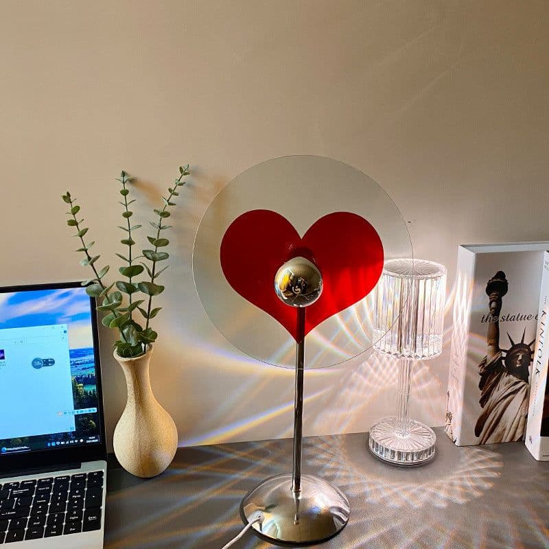 image-USB Plug-in Love Bauhaus Table Lamp Net Red Atmosphere Lamp Bedroom Romantic Floor Lamp Art Deco