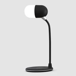 image-3 IN 1 Desk Lamp With Qi Wireless Charger 5W Bluetooth Speaker USB Dimmable For Bedroom