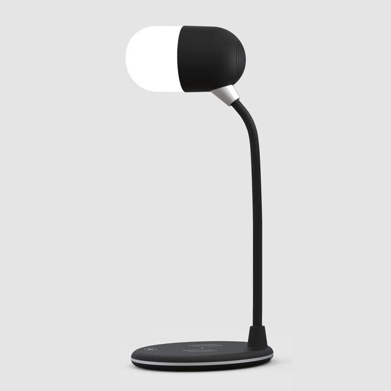 image-3 IN 1 Desk Lamp With Qi Wireless Charger 5W Bluetooth Speaker USB Dimmable For Bedroom
