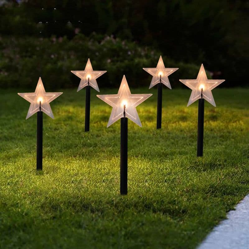 image-Christmas Snowflake Garden Lights Snowflake Lights Outdoor Waterproof Christmas Decor Ground Lights Lawn Night Light