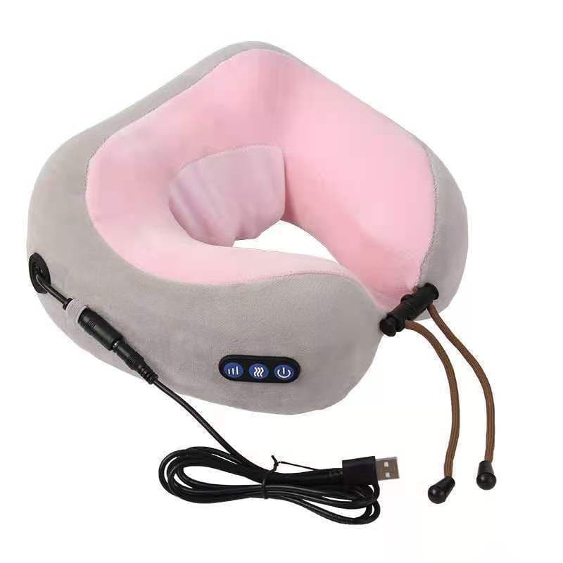 image-U Shaped Massage Pillow Neck Massage Device Electric Neck Massager Apparatus Shoulder Back Cervical Massager For Body Relaxation