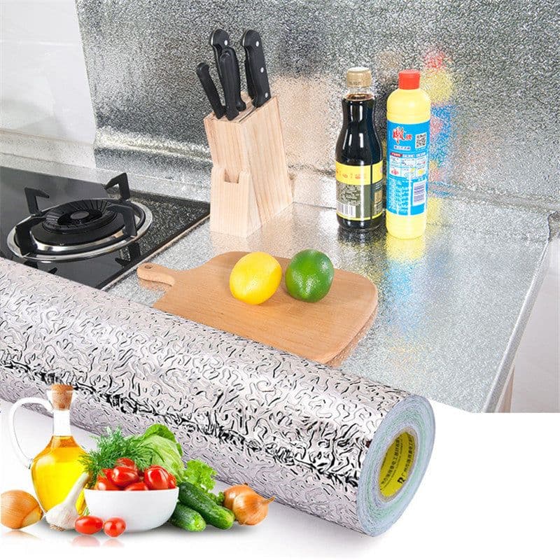 image-Kitchen oil-proof waterproof and moisture-proof self-adhesive wallpaper